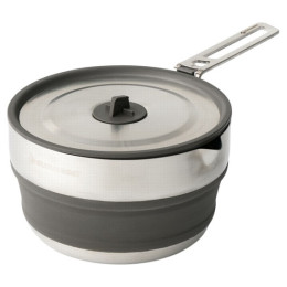 Olla plegable Sea to Summit Detour Stainless Steel Collapsible Pouring Pot 1.8L plata