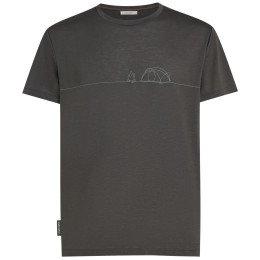 Camiseta funcional de hombre Icebreaker Merino Blend Core SS Tee Single Line Camp