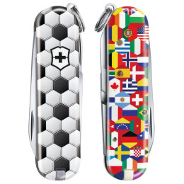 Navaja Victorinox Classic LE World Of Soccer negro/blanco WorldOfSoccer