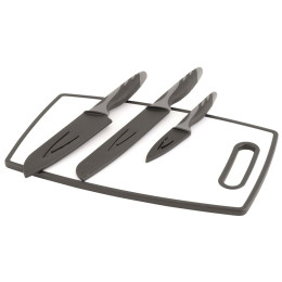 Tabla de cocina y cuchillos Outwell Caldas Knife Set 2023 gris