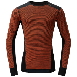 Camiseta funcional de hombre Devold Reverso Merino Shirt Man naranja/gris Brick