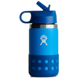 Botella para niños Hydro Flask Kids Wide Mouth 12 oz Straw Lid/Boot azul oscuro Lake
