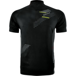 Maillot de ciclismo de hombre Silvini Croce MD1204 negro BlackYellow