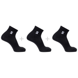 Calcetines Salomon Everyday Lite Quarter 3-Pack negro Black