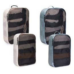 Juego de organizadores Thule Packing cube set L gris/blanco bílá/Pond Gray