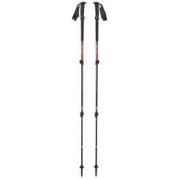 Bastones de senderismo Black Diamond Trail Back negro/rojo Picante