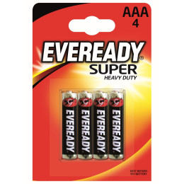 Batería(s) Energizer Eveready super AAA/4pack negro