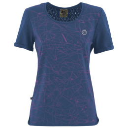 Camiseta de mujer E9 Anita azul Kingfisher