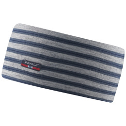 Banda para cabeza Devold Breeze Headband kids gris/azul Night stripes