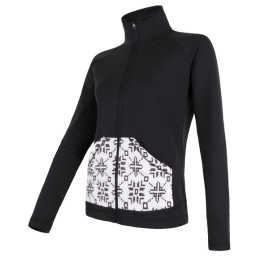 Sudadera de mujer Sensor Tecnostretch Pattern černá negro