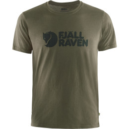 Camiseta de hombre Fjällräven Logo T-shirt M verde 633_Dark Olive