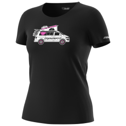 Camiseta de mujer Dynafit Graphic Co W S/S Tee negro/gris black out/DYNAVAN