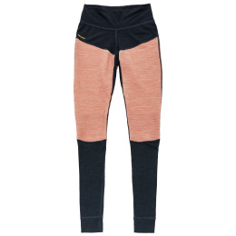 Calzoncillos funcionales de mujer Devold Tuvegga Merino Longs Wmn naranja/negro CORAL