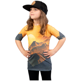 Camiseta funcional para niños Drexiss All Sunset Yellow Merino Active