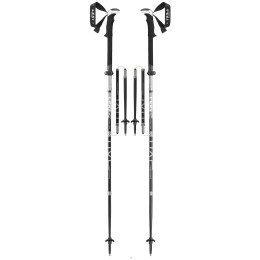 Bastones de senderismo Leki Micro Vario Carbon Strong negro BlackLightanthraciteWhite