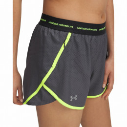 Pantalones cortos de mujer Under Armour Fly By 3'' Novelty Short gris Grey