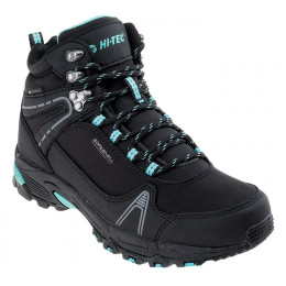 Calzado de mujer Hi-Tec Hapiter Mid WP Wo's negro/azul Black/Turquoise