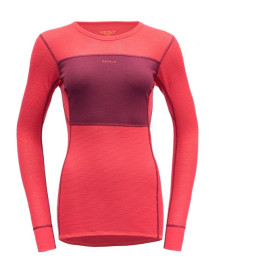 Camiseta funcional de mujer Devold Wool Mesh Woman Shirt frambuesa Beetroot/Poppy