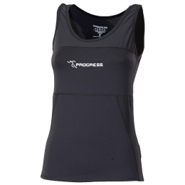 Camiseta sin mangas para mujer Progress Kalimera negro