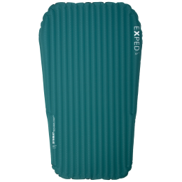 Colchoneta hinchable Exped Dura 5R Duo M verde cypress