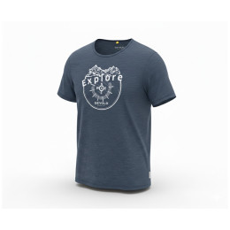 Camiseta de hombre Devold Active Explore Tee Man azul oscuro Night