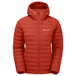Chaqueta de plumón para mujer Montane Resolve Hoodie rojo Saffron Red