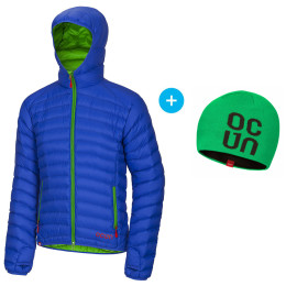 Chaqueta de hombre Ocún Tsunami men + čepice azul/verde