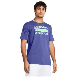 Camiseta de hombre Under Armour Team Issue Wordmark SS azul/verde Starlight/MatrixGreen/Celeste