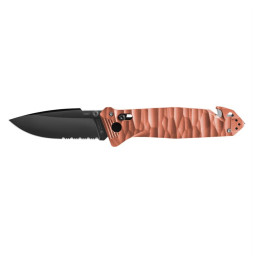 Navaja TB OUTDOOR Cac S200 French Army Knife Textured G10 Serrated naranja