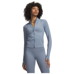 Sudadera funcional de mujer Under Armour Vanish Elite Full Zip azul claro Blue Wind / / Metallic Silver