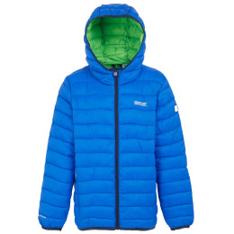 Chaqueta de invierno para niños Regatta Junior Hooded Marizion Aviator Blue azul Aviator Blue Wild Lime