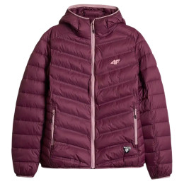 Chaqueta híbrida para mujer 4F Down Jacket F0895 burdeos Dark Pink