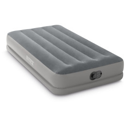 Colchón hinchable Intex Twin Dura-Beam Prestige Mid-Rise USB Pump gris grey