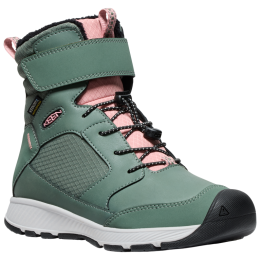 Botas de invierno para niños Keen Skua Winter Wp Youth verde dark forest/rose elegance