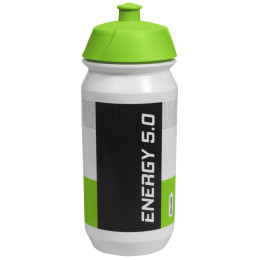 Botella de ciclismo Just One Energy 5.0 500 ml blanco/verde