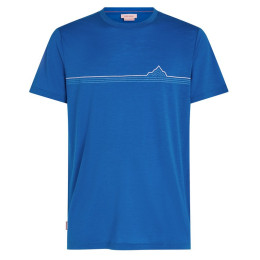 Camiseta de hombre Icebreaker Men Merino 150 Tech Lite SS Tee Range Stripes