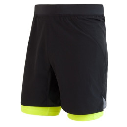Pantalones cortos de hombre Sensor Trail negro/amarillo Black/ReflexYellow