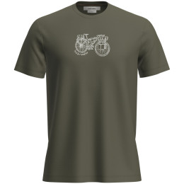 Camiseta funcional de hombre Icebreaker M Mer 150 Tech Lite SS Tee Adventure Rid verde Loden