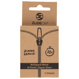 Cremallera de recambio ZlideOn Multipack Metal & Plastic Zipper plata