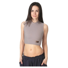 Camiseta sin mangas para mujer Drexiss Feel Yoga Coffee
