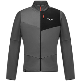 Sudadera funcional de hombre Salewa Ortles Fleece Fz M gris onyx/0910