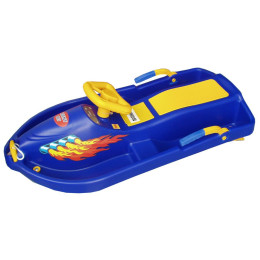 Trineo de plástico Yate Snowboat azul