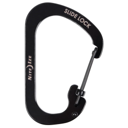 Mosquetón auxiliar Nite Ize SlideLock Stainless Steel negro Černá