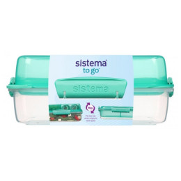 Caja de alimentos Sistema Lunch Stack To Go Rectangle turquesa mint