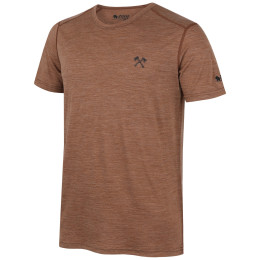 Camiseta de hombre Zulu Merino Timber 160 Short Comfy marrón brown