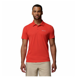 Camiseta de hombre Columbia Zero Rules™ Light Polo rojo Super Sonic