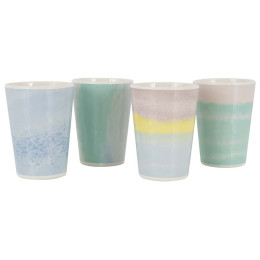 Juego de tazas Bo-Camp Cup Barfleur 4p melamine mix1 Pastel