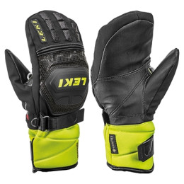 Guantes de esquí Leki Worldcup Race Coach Flex S GTX Junior Mitt negro/amarillo black-ice lemon