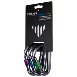 Juego de mosquetones Camp Nimbus Lock 3 Pack gris