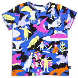 Camiseta para niños Wouki Bara Magenta